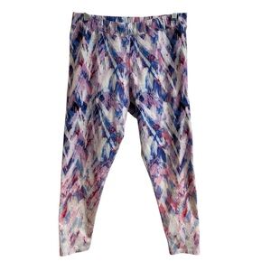 Soft Surroundings Have To Have Leggings Womens Petite Size PM Watercolor Print